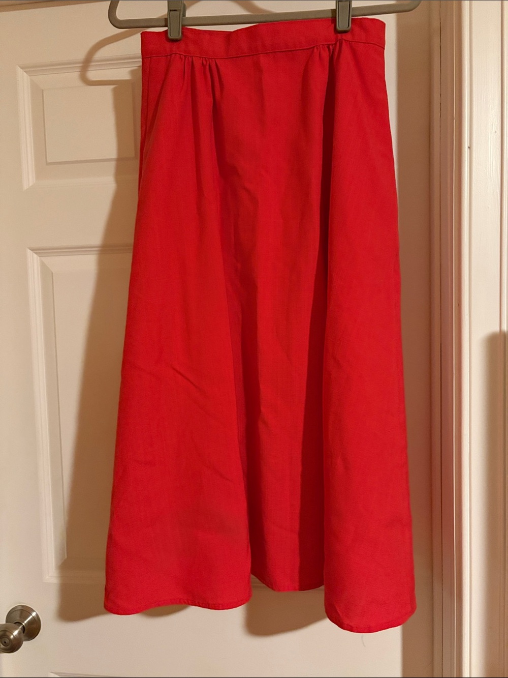 Vintage Wrap Midi Skirt with pockets